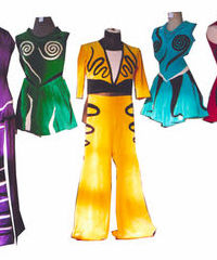 kostuums voor Xara Acrobatics